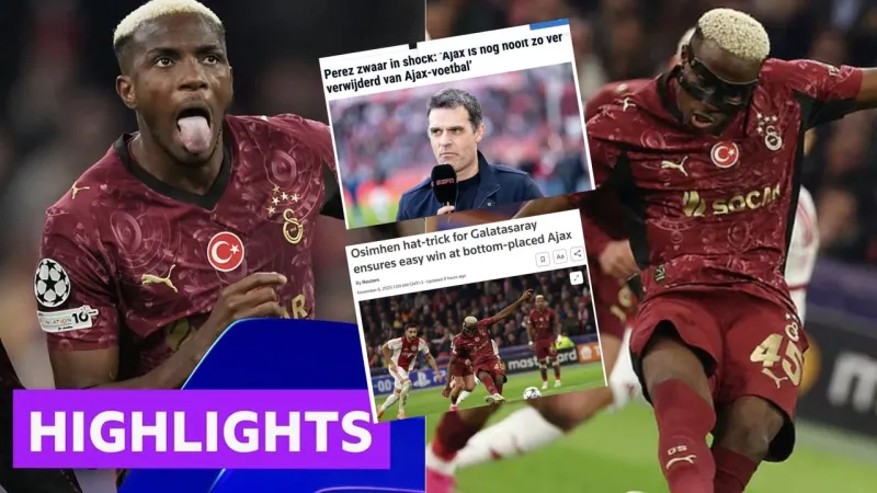 Osimhen'den Gol Şov! Galatasaray Ajax'ı Deplasmanda Yıktı