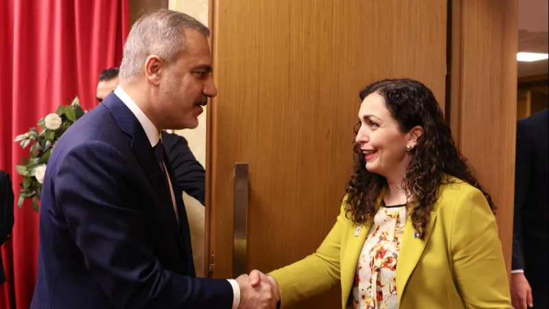 Bakan Fidan, Kosova Cumhurbaşkanı Osmani ile görüştü