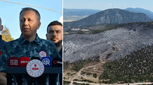 Bakan Yerlikaya duyurdu: Orman yangınlarıyla ilgili 10 kişi tutuklandı