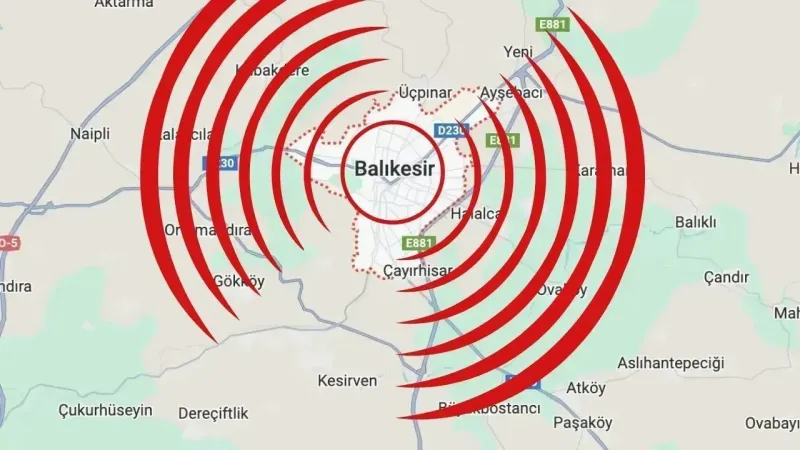 Balıkesir'de bir büyük deprem daha!