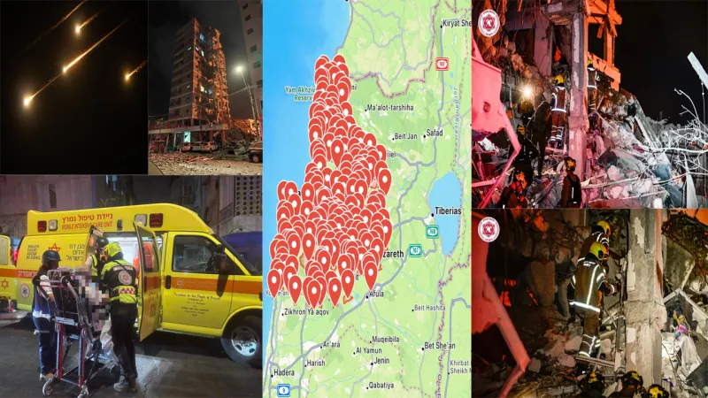 İran'dan, İsrail’e peş peşe 'füze' saldırıları; enkaz altında kalanlar var