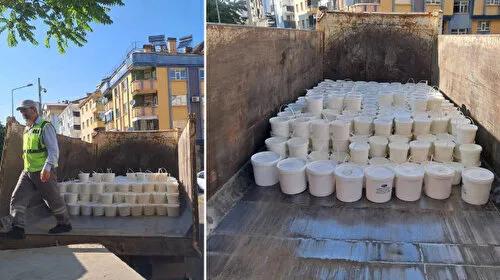 Mutfaklara girmeden yakalandı: 1 ton 800 kilogram yoğurt ve peynir ele geçirildi