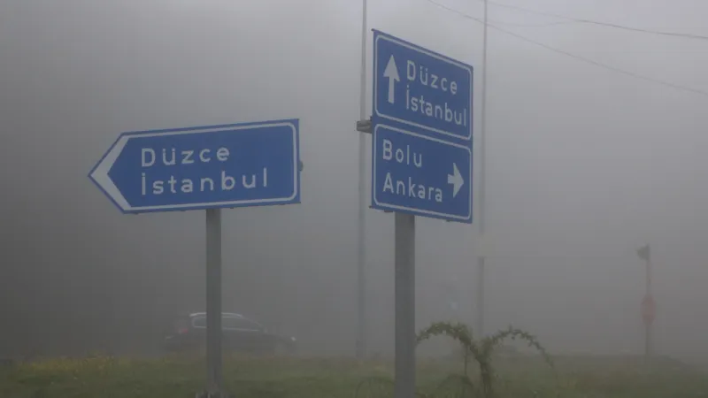 Bolu Dağı'nda Sürücüler Dikkat! Yoğun Sis Alarmı