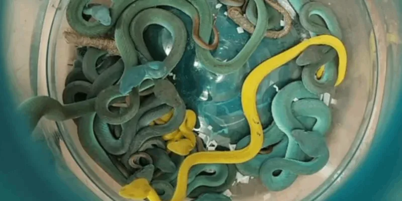 Polis fermuarı açtı böylesini ilk defa gördü