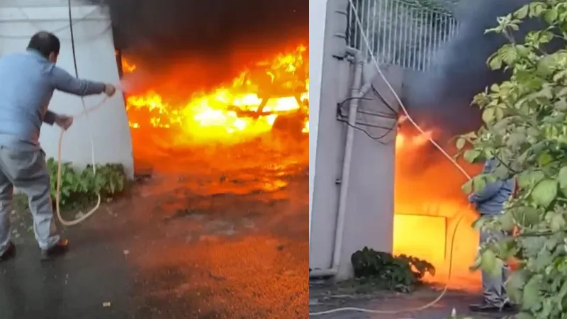 Sarıyer'de garaj kundakladı; 1 kişiyi yaraladı, gasp ettiği motosikletle kaçarken yakalandı