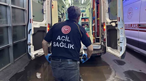 Yılanın ısırdığı kişi hastaneye kaldırıldı